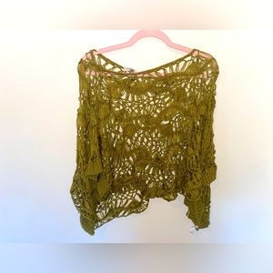 Ya Los Angeles crochet shawl Green